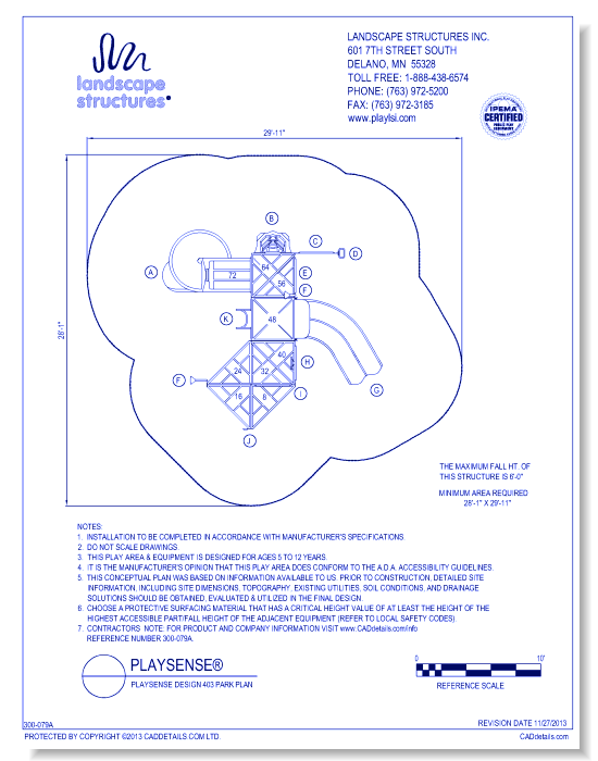 PlaySense Design 403  Park Plan
