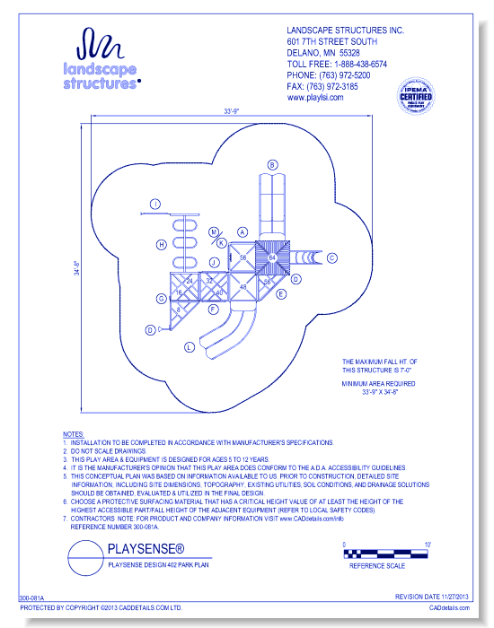 PlaySense Design 402  Park Plan