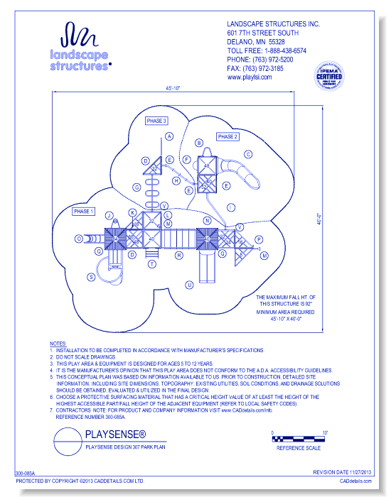 PlaySense Design 307  Park Plan