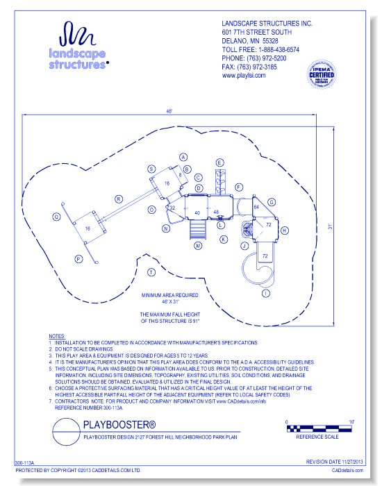 PlayBooster Design 2127 Forest Hill Neighborhood Park Plan