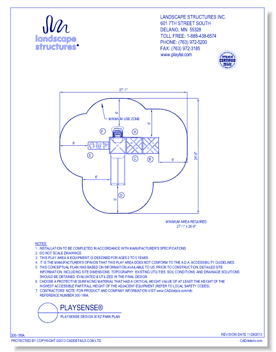 PlaySense Design 30 EZ Park Plan