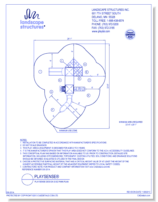 PlaySense Design 33 EZ Park Plan
