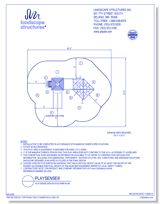 PlaySense Design 34 EZ Park Plan