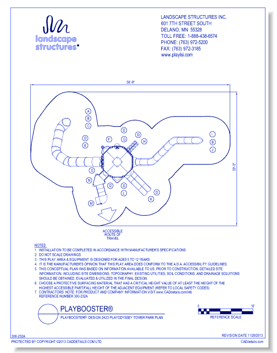 PlayBooster Design 2423 PlayOdyssey Tower Park Plan