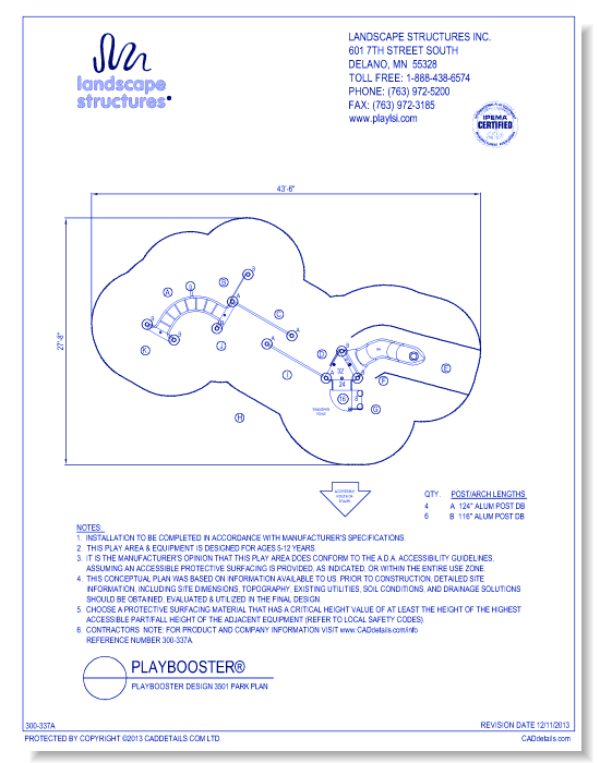 PlayBooster Design 3501 Park Plan