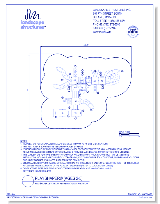 PlayShaper Design 3798 Hebrew Academy Park Plan