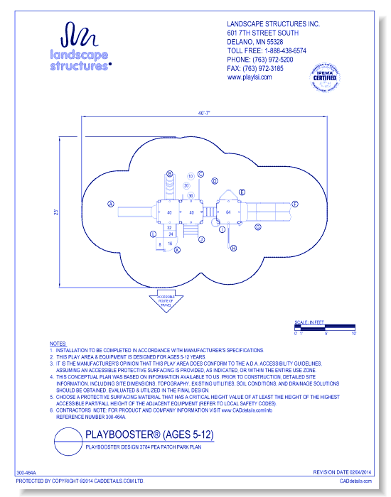 PlayBooster Design 3784 Pea Patch Park Plan