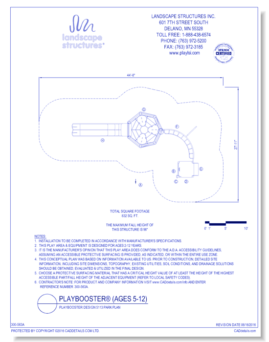 PlayBooster Design 5113 Park Plan