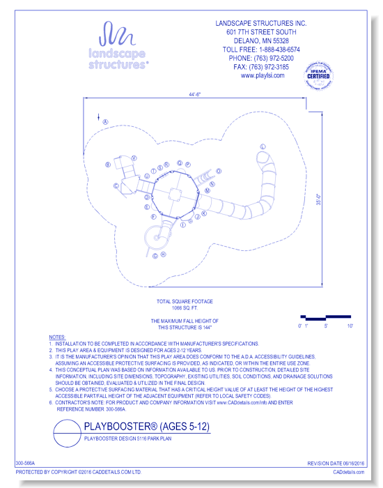 PlayBooster Design 5116 Park Plan