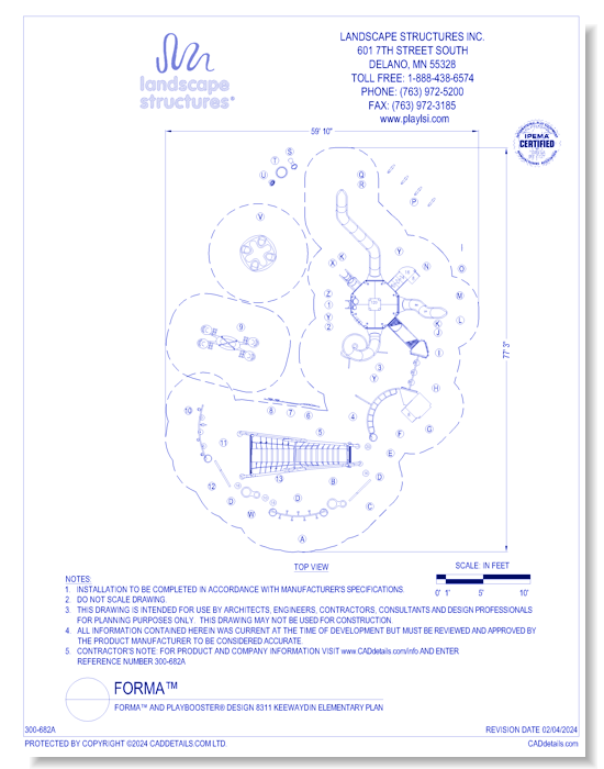 Forma™ and Playbooster® Design 8311 Keewaydin Elementary Plan