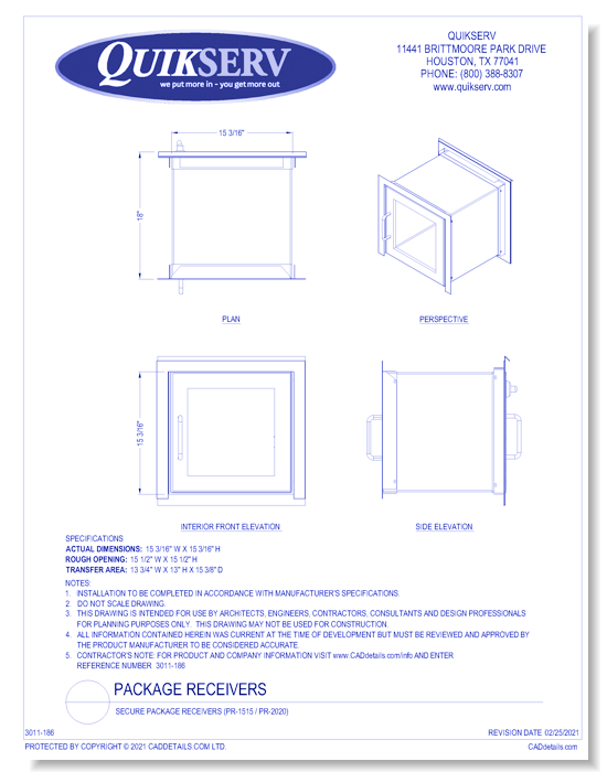 Secure Package Receivers (PR-1515 / PR-2020)