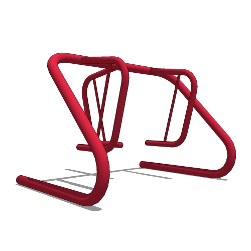 Spartan Bike Rack: 3 to 5 Bikes, Park Both Sides, Surface, Freestanding or In Ground Mount
