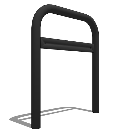 ‘U‘ Bike Rack: 30" Long with Lean Bar, 2 Bike, Surface or In Ground Mount
