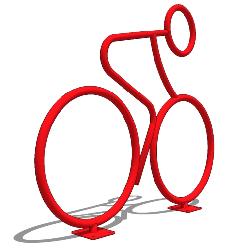 CAD Drawings BIM Models Madrax Advocate Bicycle Rack