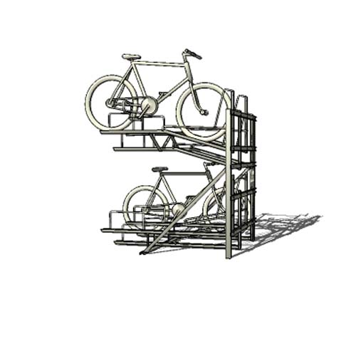 CAD Drawings BIM Models Madrax Horizontal Bike Storage
