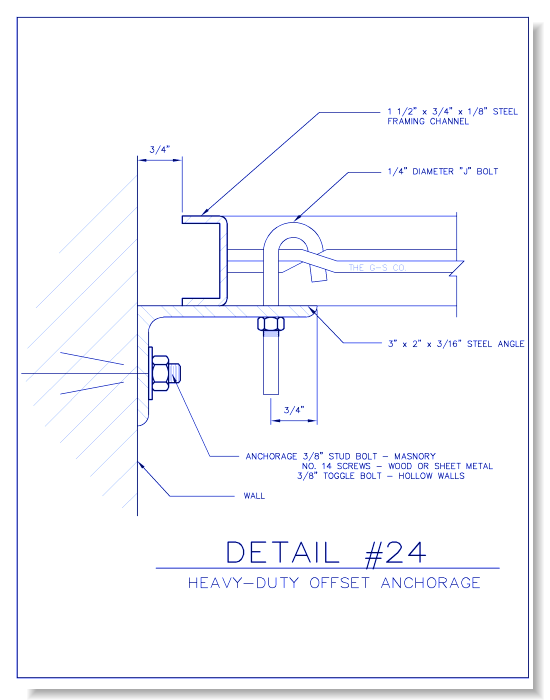 Heavy-Duty Wire Mesh Partition - Offset Anchorage