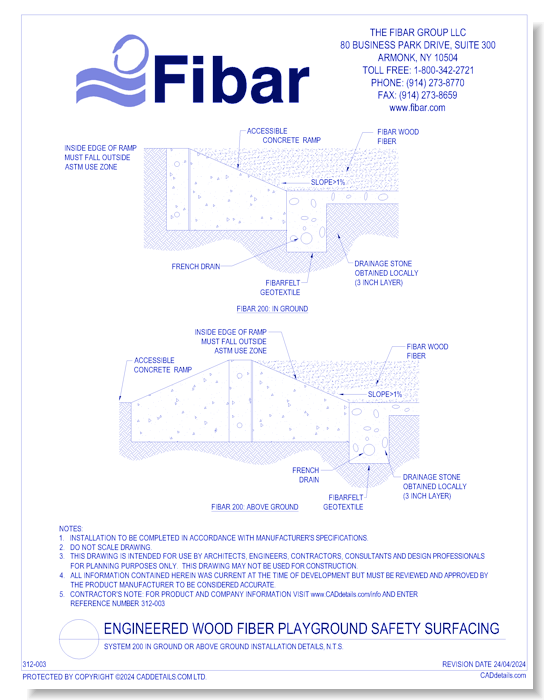 Fibar System 200 In Ground Or Above Ground Installation