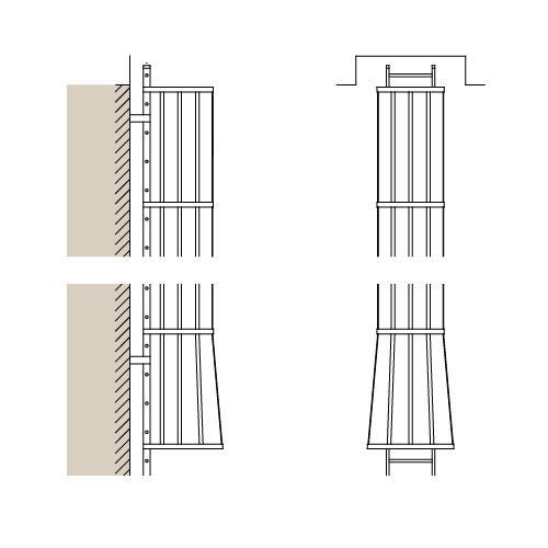 CAD Drawings BIM Models Alaco Ladder Co. Cages & Platforms: 560-C Roof Hatch Access