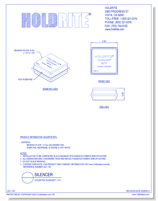 HOLDRITE® Silencer™: 275