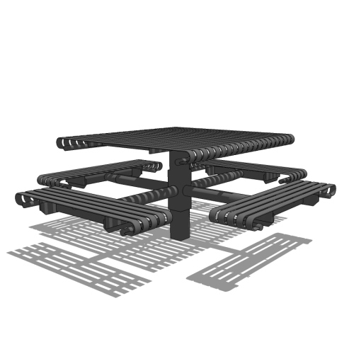 CAD Drawings BIM Models Victor Stanley Steelsites™ Collection Tables