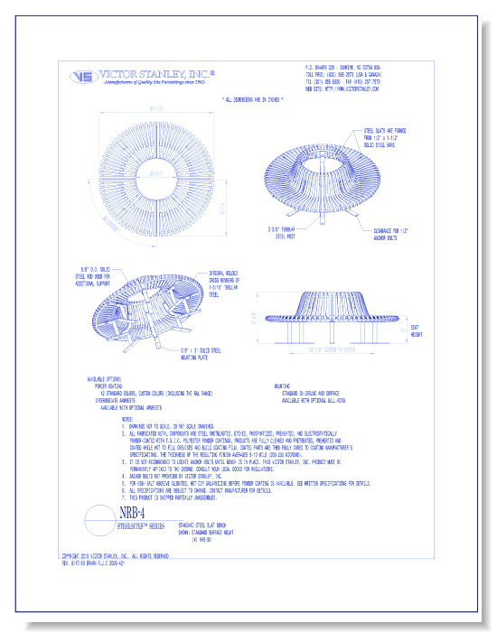 Model NRB-4: Steelsites™ Circular Bench