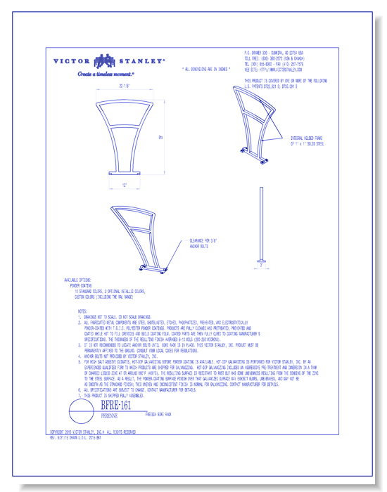 Model Freesia: Perenne Collection Bike Rack, Capacity: 2 Bikes
