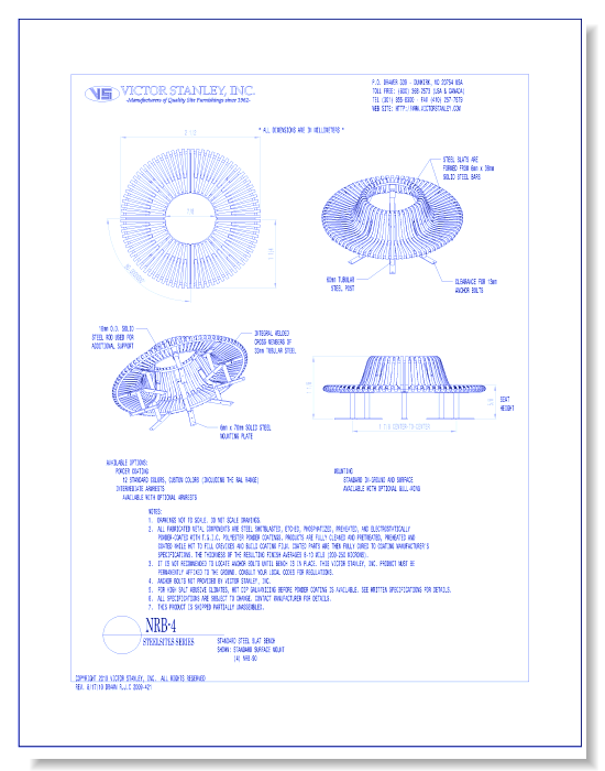 Model NRB-4: Steelsites™ Circular Bench