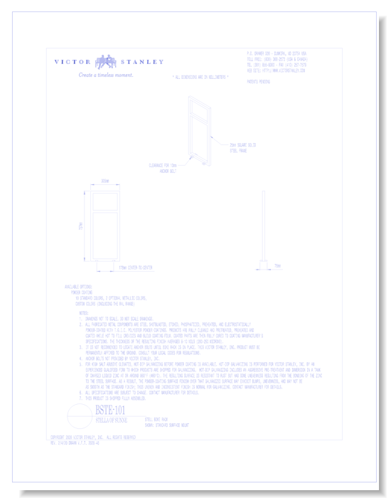 Model BSTE-101: Stell Bike Rack