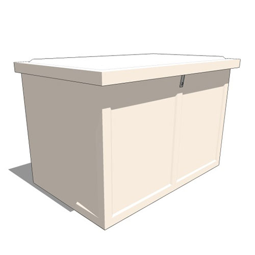CAD Drawings BIM Models Planters Unlimited Ashville Fiberglass Dock Box