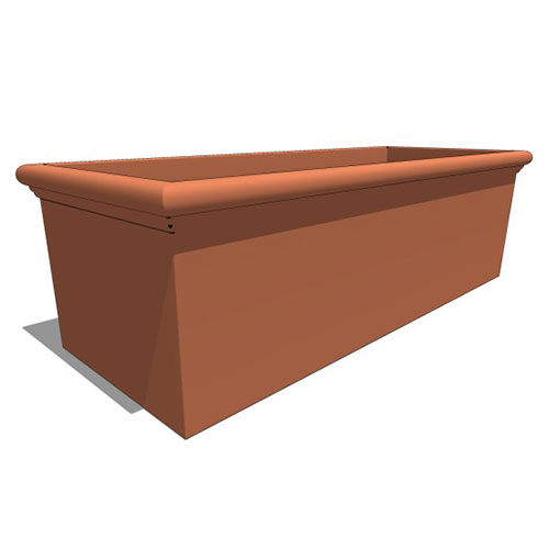 CAD Drawings BIM Models Planters Unlimited Tuscana Fiberglass Bench