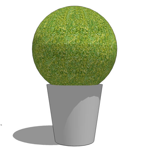 CAD Drawings BIM Models Planters Unlimited Topiary Balls