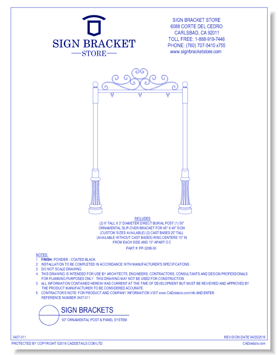 Ornamental Post And Panel System