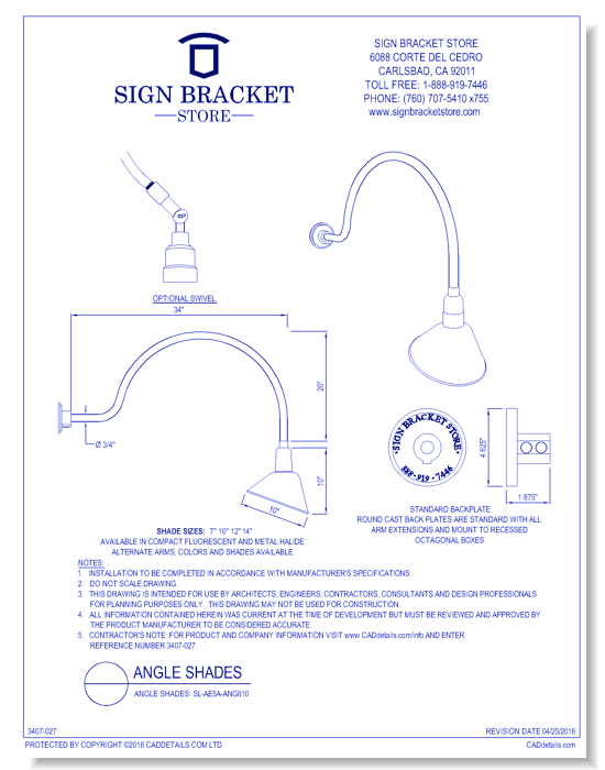 Angle Shades: SL-AE5A-ANG810