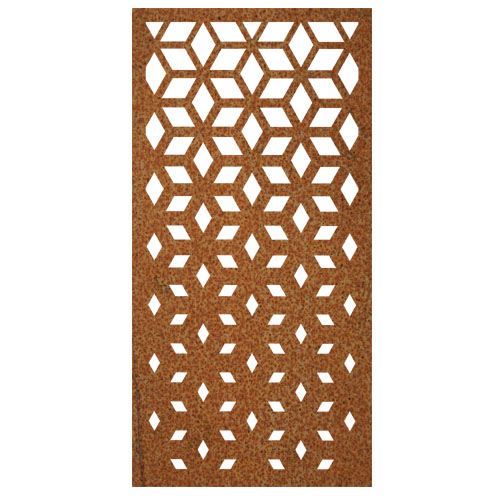 CAD Drawings Border Concepts, Inc. Vertical Screens Rusted Gradient