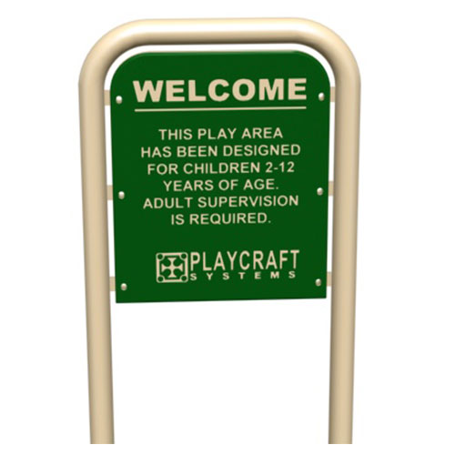 View 2-12 Playground Welcome Sign