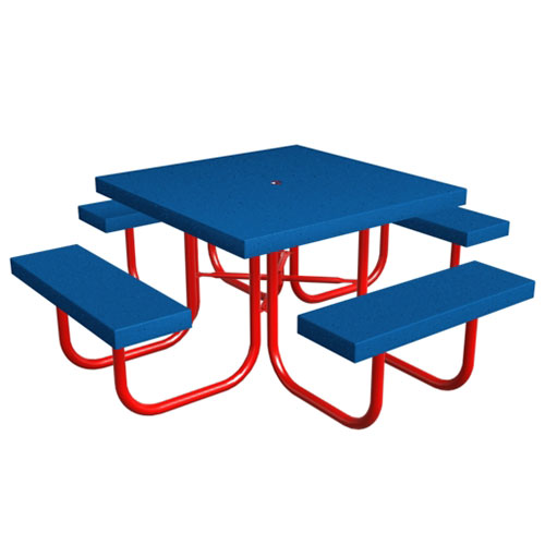 CAD Drawings Playcraft Systems 42" Square Picnic Table 