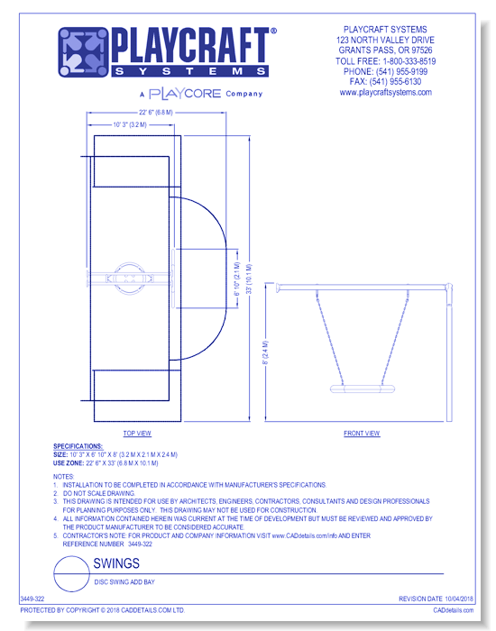 Disc Swing Add Bay