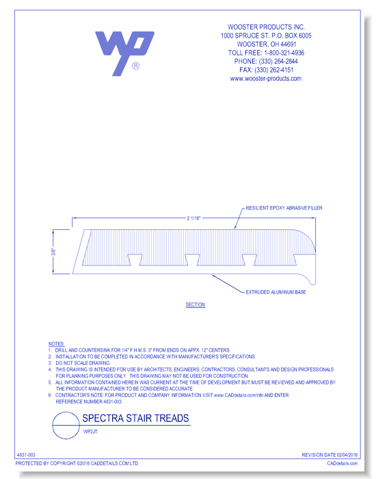 Spectra Stair Tread: WP2JT