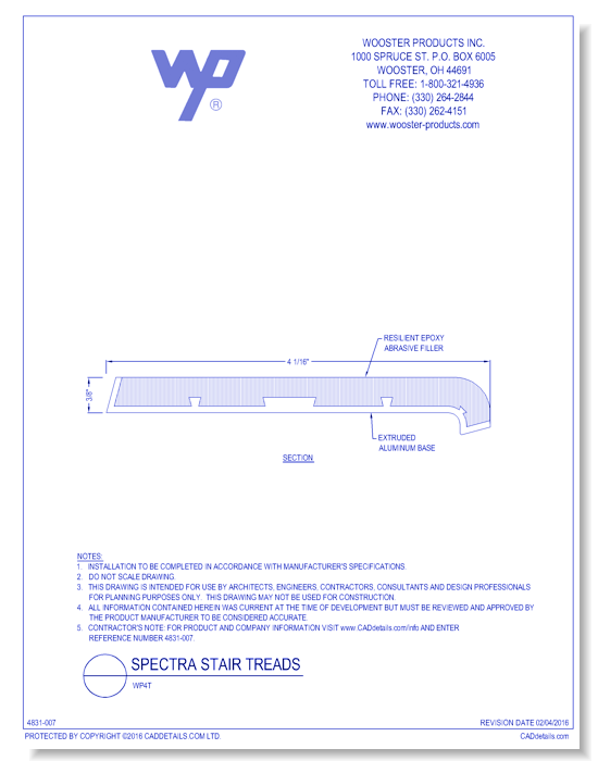 Spectra Stair Tread: WP4T