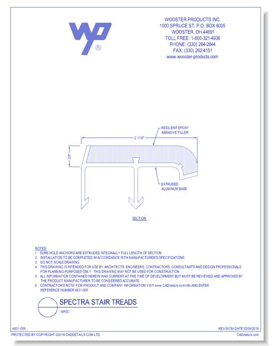 Spectra Stair Tread: WP2C