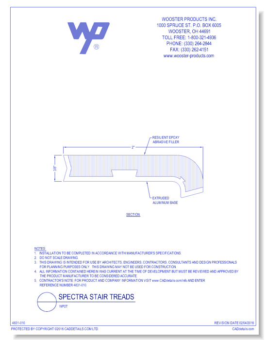 Spectra Stair Tread: WP2T