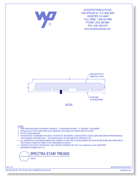 Spectra Stair Tread: WP3JT