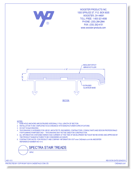 Spectra Stair Tread: WP4C