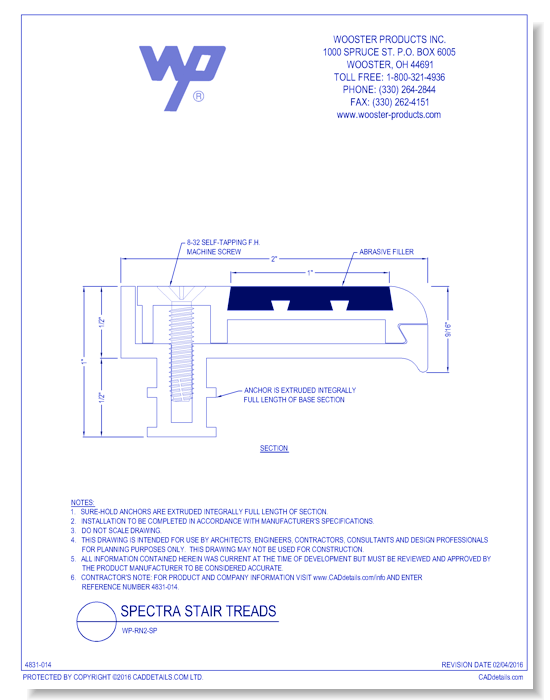 Spectra Stair Tread: WP-RN2-SP