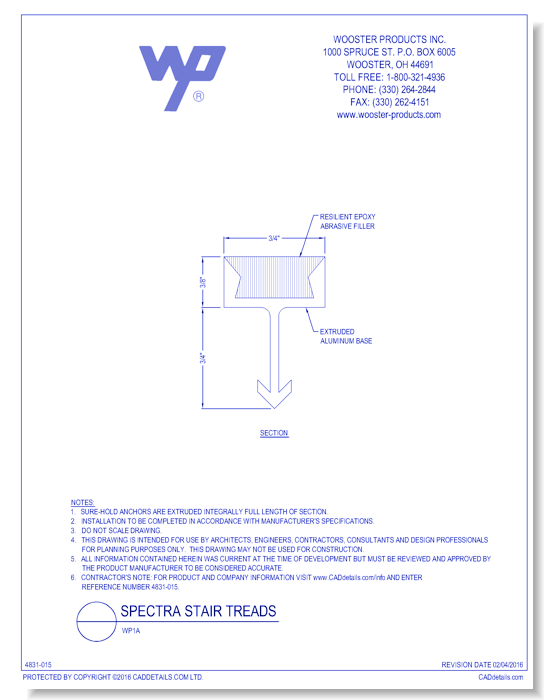 Spectra Stair Tread: WP1A