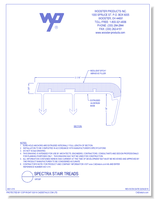Spectra Stair Tread: WP3SP
