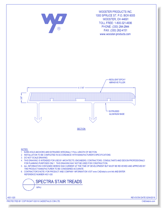 Spectra Stair Tread: WP4J