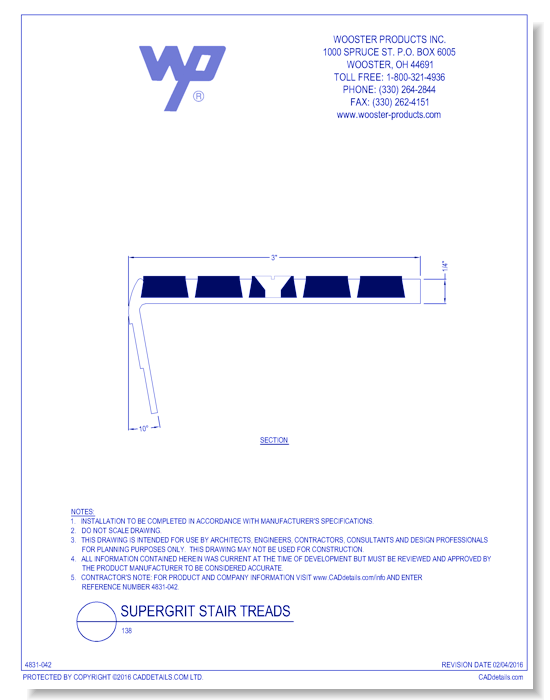 Supergrit Stair Tread: 138