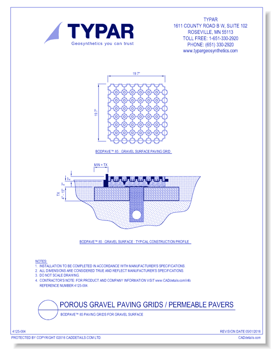BodPave™ 85 Paving Grids For Gravel Surface