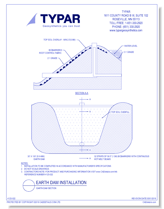 Earth Dam Installation